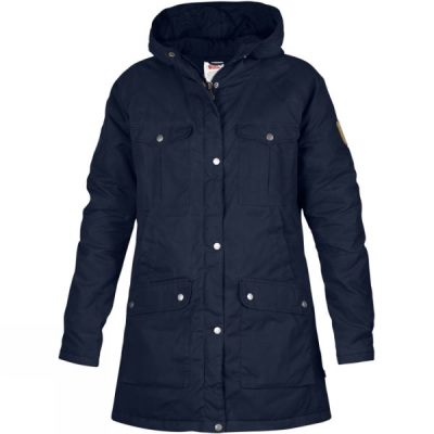 Parka Fjallraven Greenland Mujer - Azul Oscuro Marino - Chile MYE290814